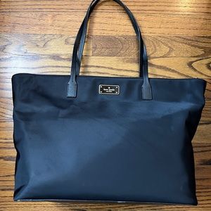 Kate Spade Nylon Margareta Black Tote Bag